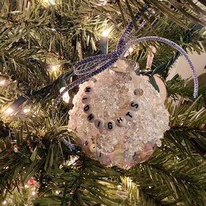 Swiftmas Midnights Snow On The Beach Friendship Bracelet Ornament